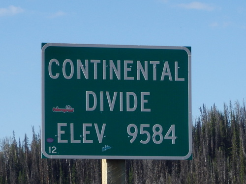 GDMBR: Continental Divide (9584'/2921m).